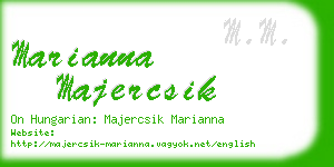 marianna majercsik business card